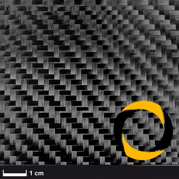 Kohlegewebe 160 g/m² (Köper, gespreizt) 100 cm
